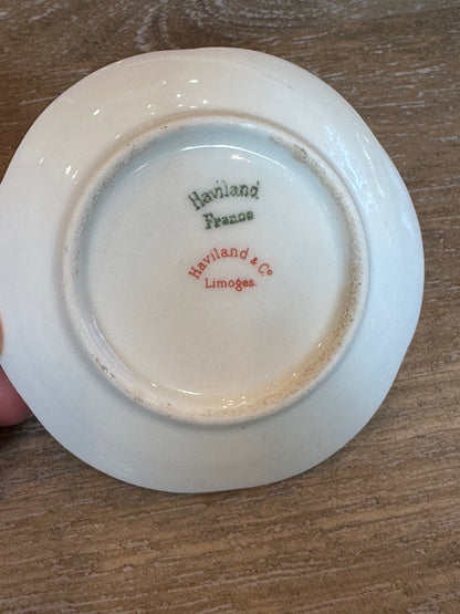Antique Haviland, Launie, France, butter Pat with roses