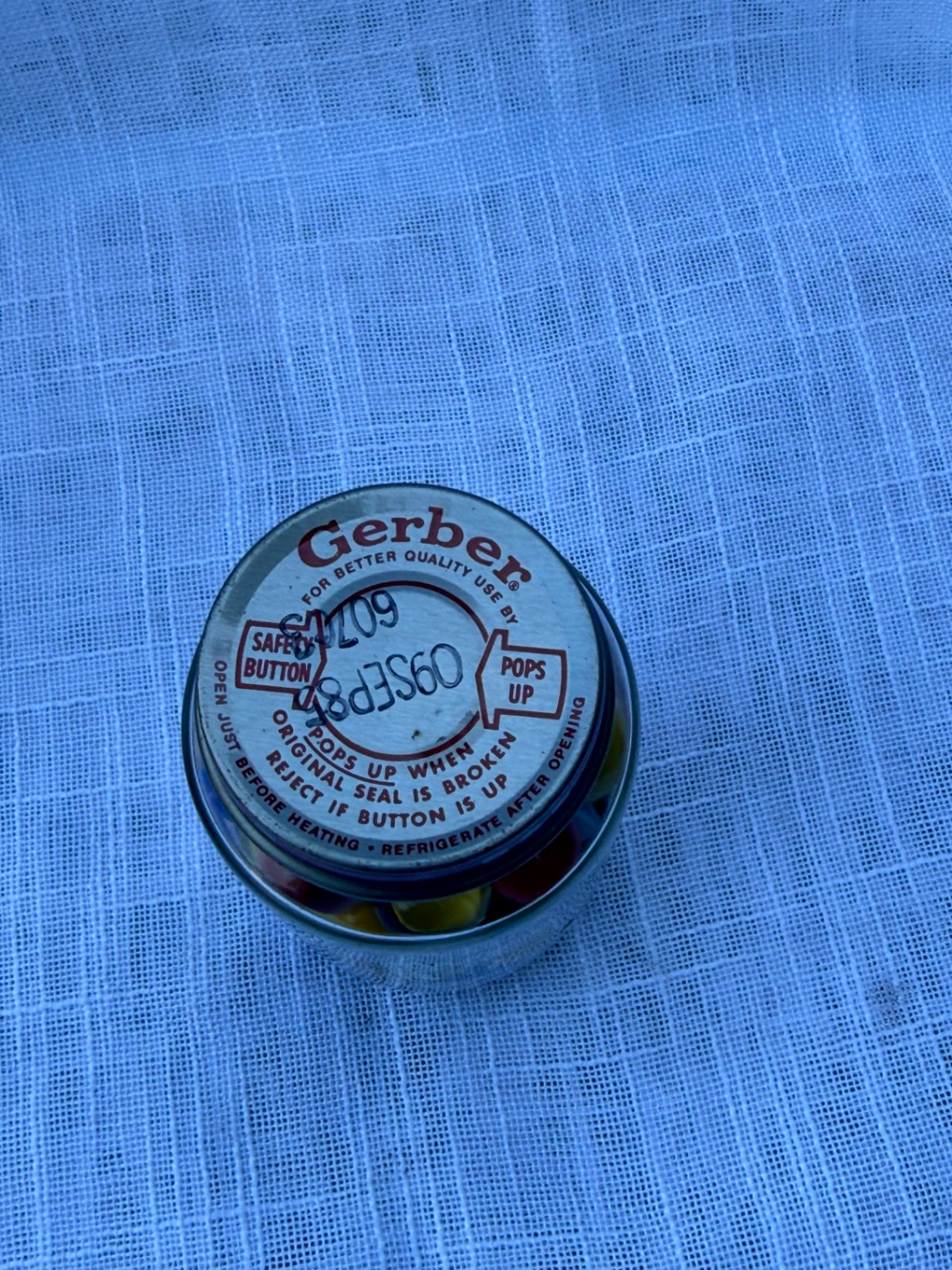 Vintage Mixed Glass Marbles Lot | Cat's Eyes & Opaques in Retro Gerber Baby Food Jar