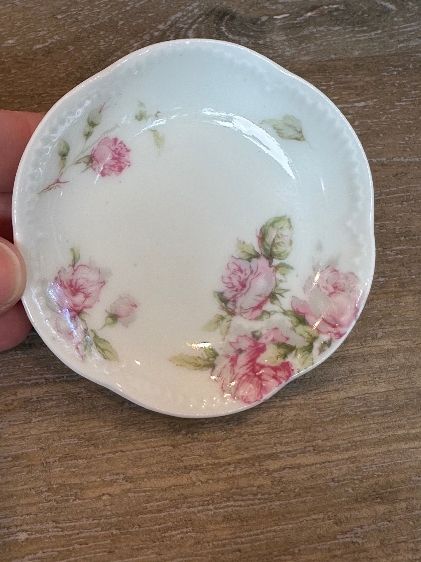 Haviland Limoges roses butter pat