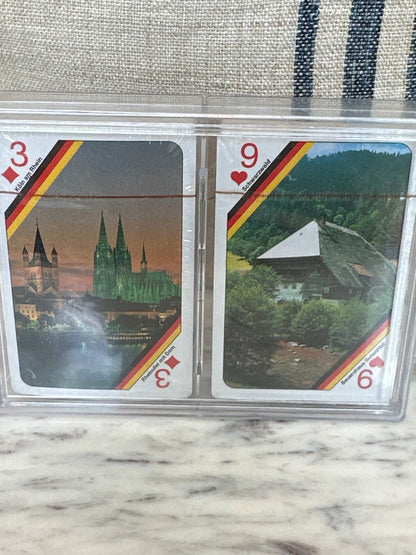 Germany playing cards double deck/new