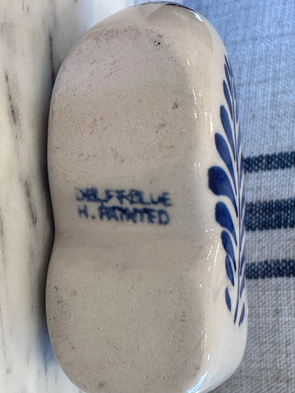 Delft blue hand painted clog