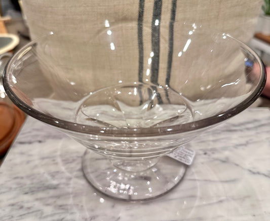 Antique EAPG 6 panel fine cut pedestal compote 