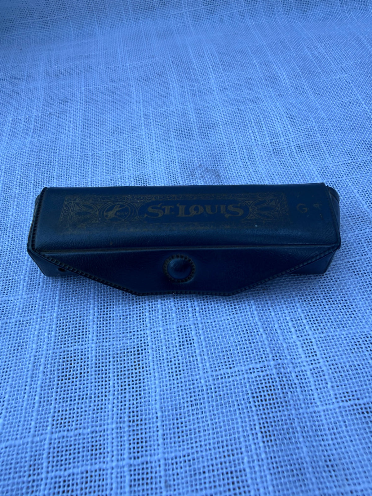 Vintage Kay "St. Louis" Harmonica in Key of G | Ornate Engraved Blues Harp with Original Case