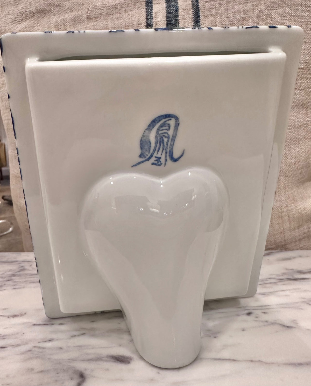 Takahashi blue and white porcelain frame