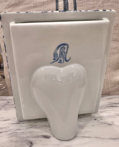 Takahashi blue and white porcelain frame