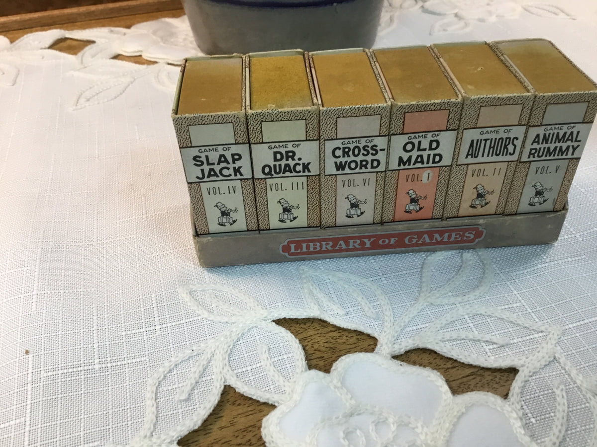 1940’s LIBRARY OF GAMES mini 6 game set