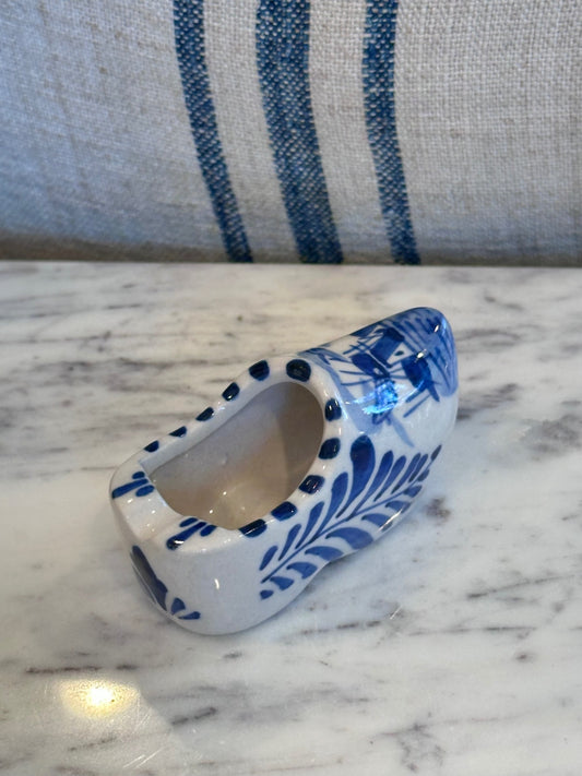 Delft blue hand painted clog