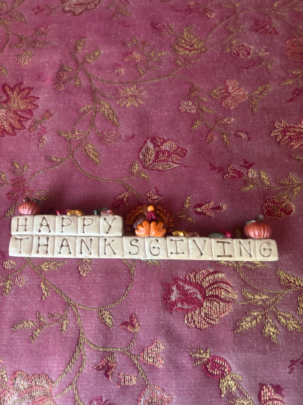 small sign for Thanksgiving