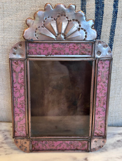 Vintage Mexican folk art frame