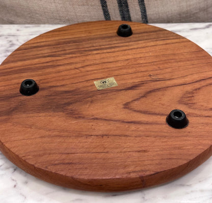 MCM Winsome Wood Teak cheese board cloche 