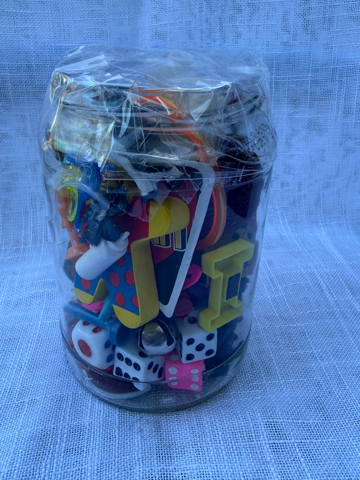 Vintage Toy & Ephemera "Junk Drawer" Lot | Mickey Mouse Pin & Astronaut in Mason Jar