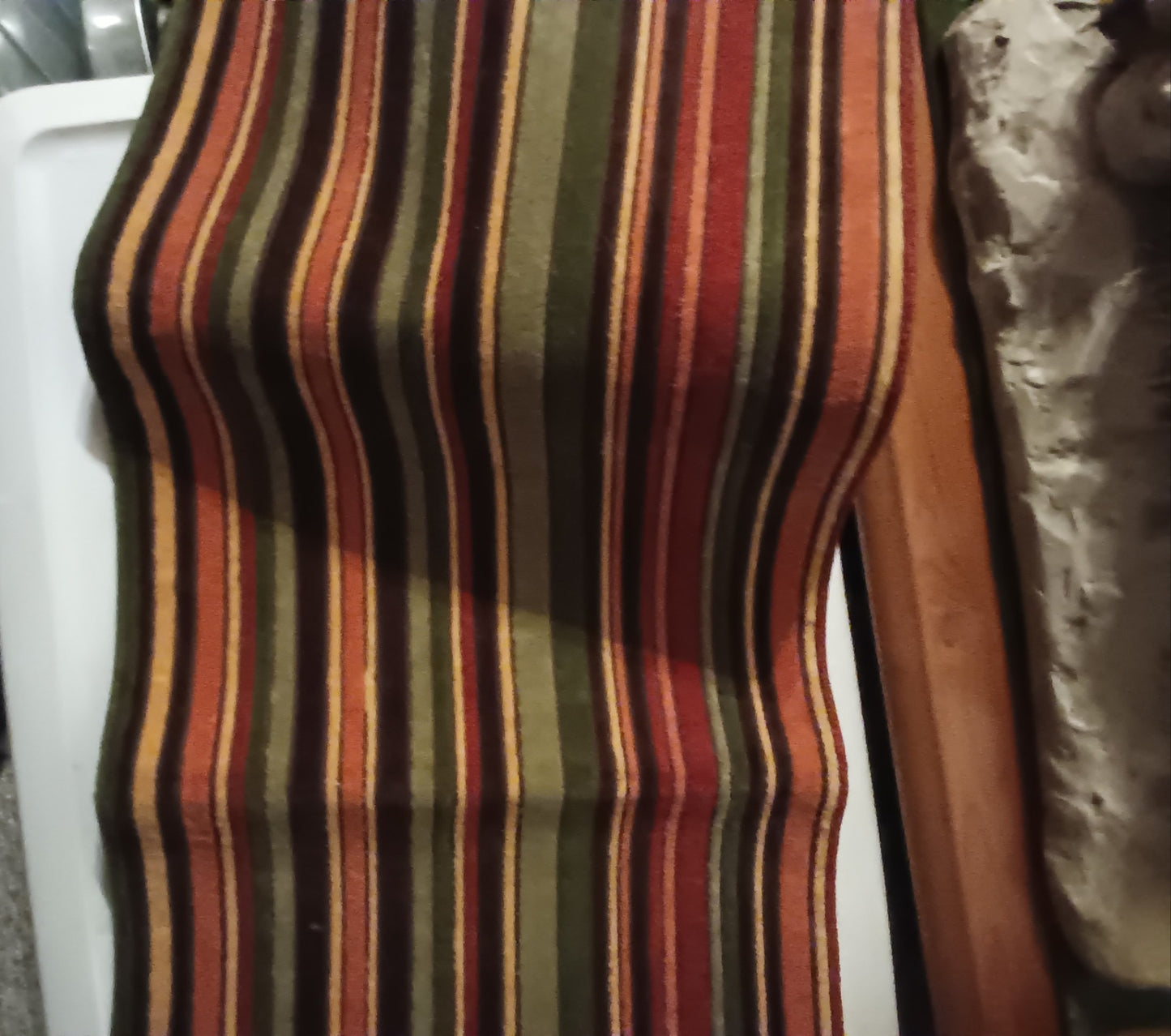 Colors of Fall Striped Table Runner 13" ×70"
