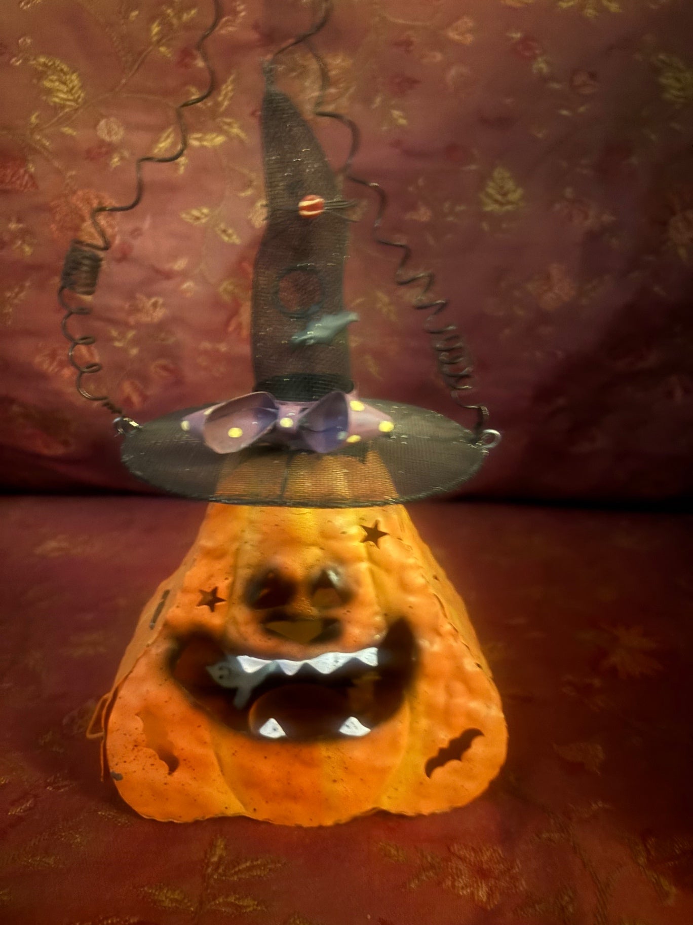 Fun Metal Holiday Pumpkin