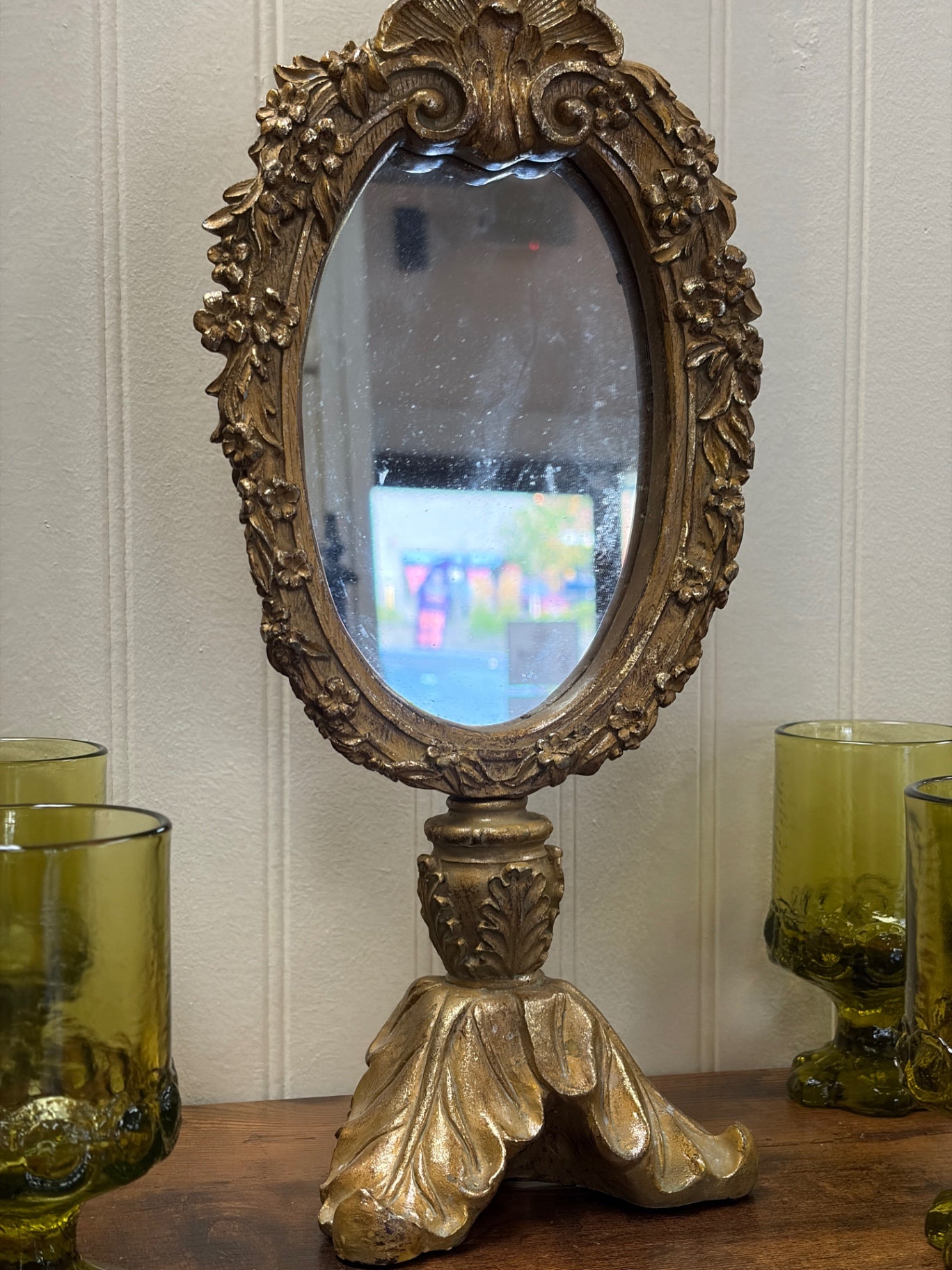 Gold Ornate Vanity Mirror 