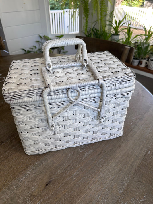 Vintage picnic basket