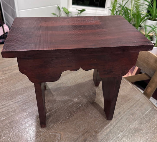 Wooden step stool 