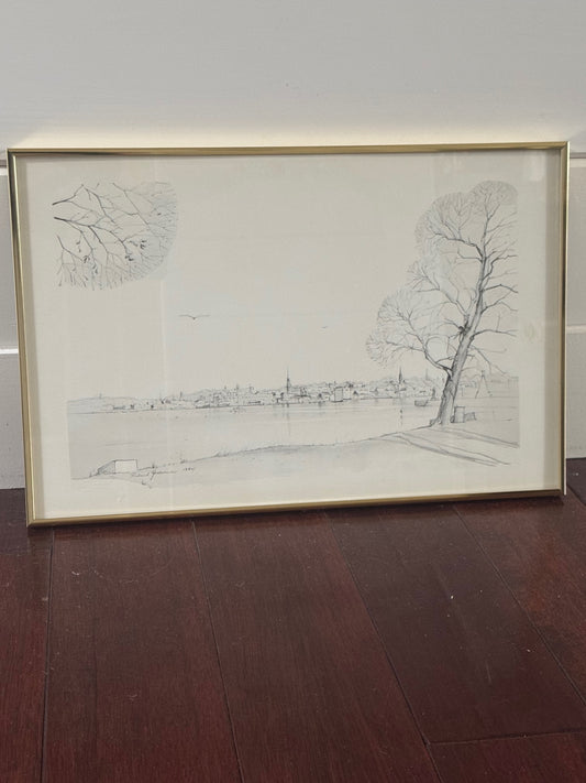 Richard “Dick” Grosvenor (1928-2017) print Newport RI 