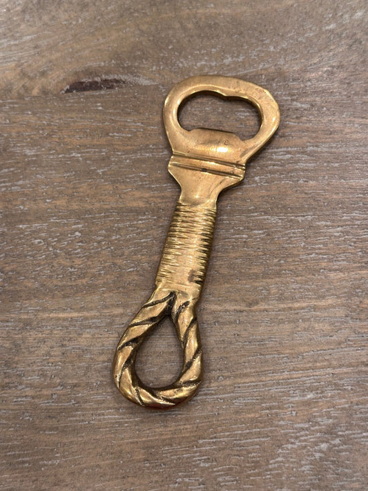 Vintage brass nautical bottle opener