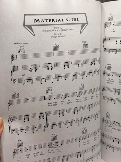 Vintage Madonna "The Immaculate Collection" Piano/Vocal/Guitar Sheet Music Book
