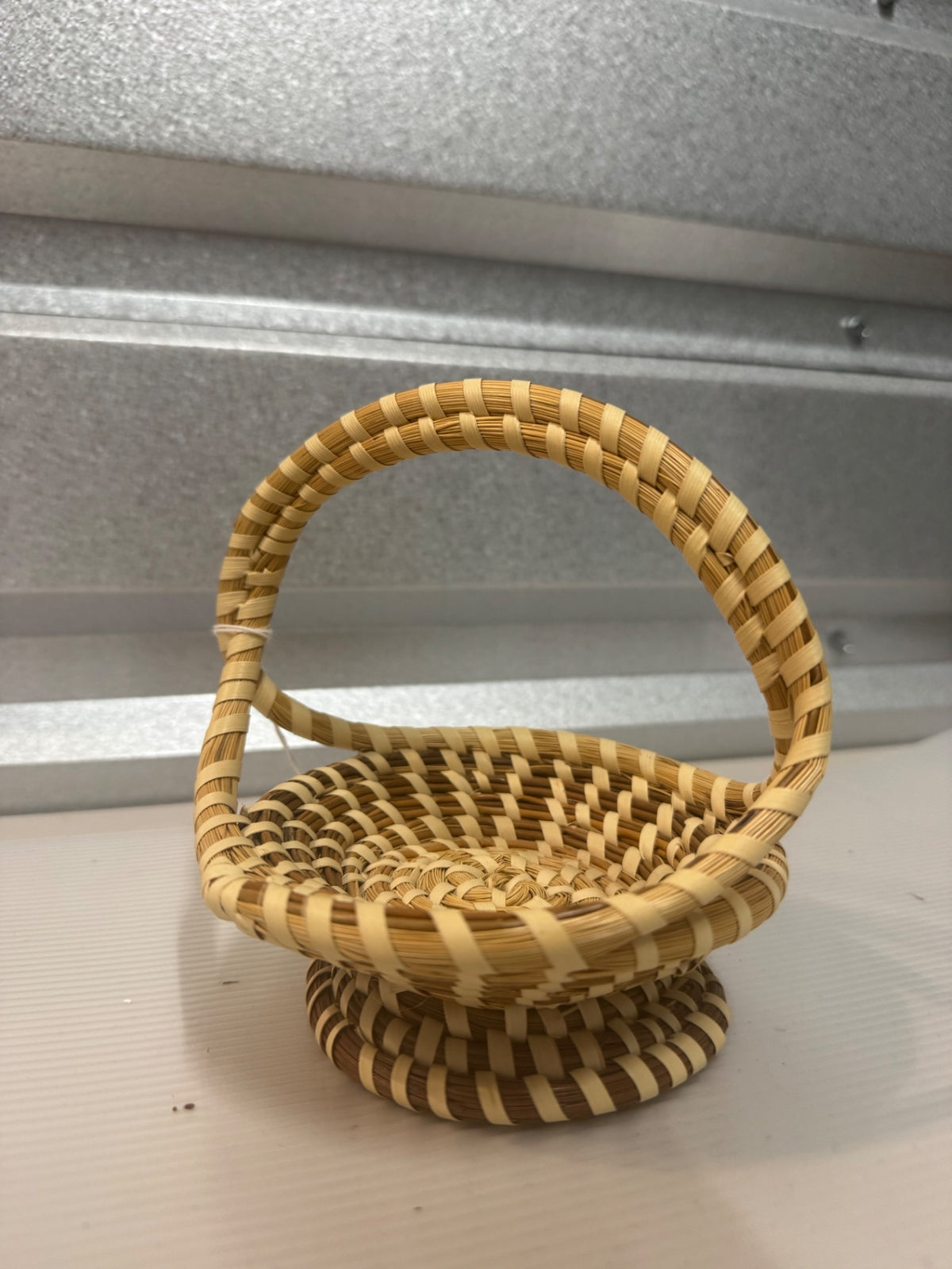 Gullah sweet grass hand made basket 