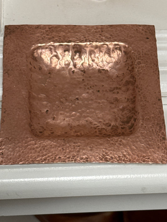 Square copper tray