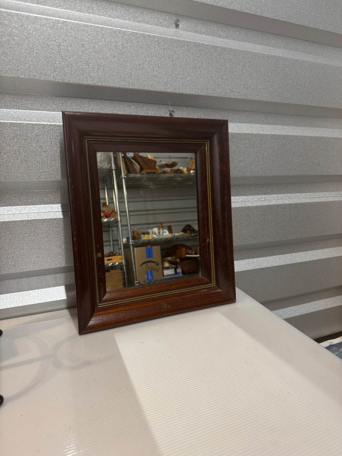 Vintage mirror with wood frame 