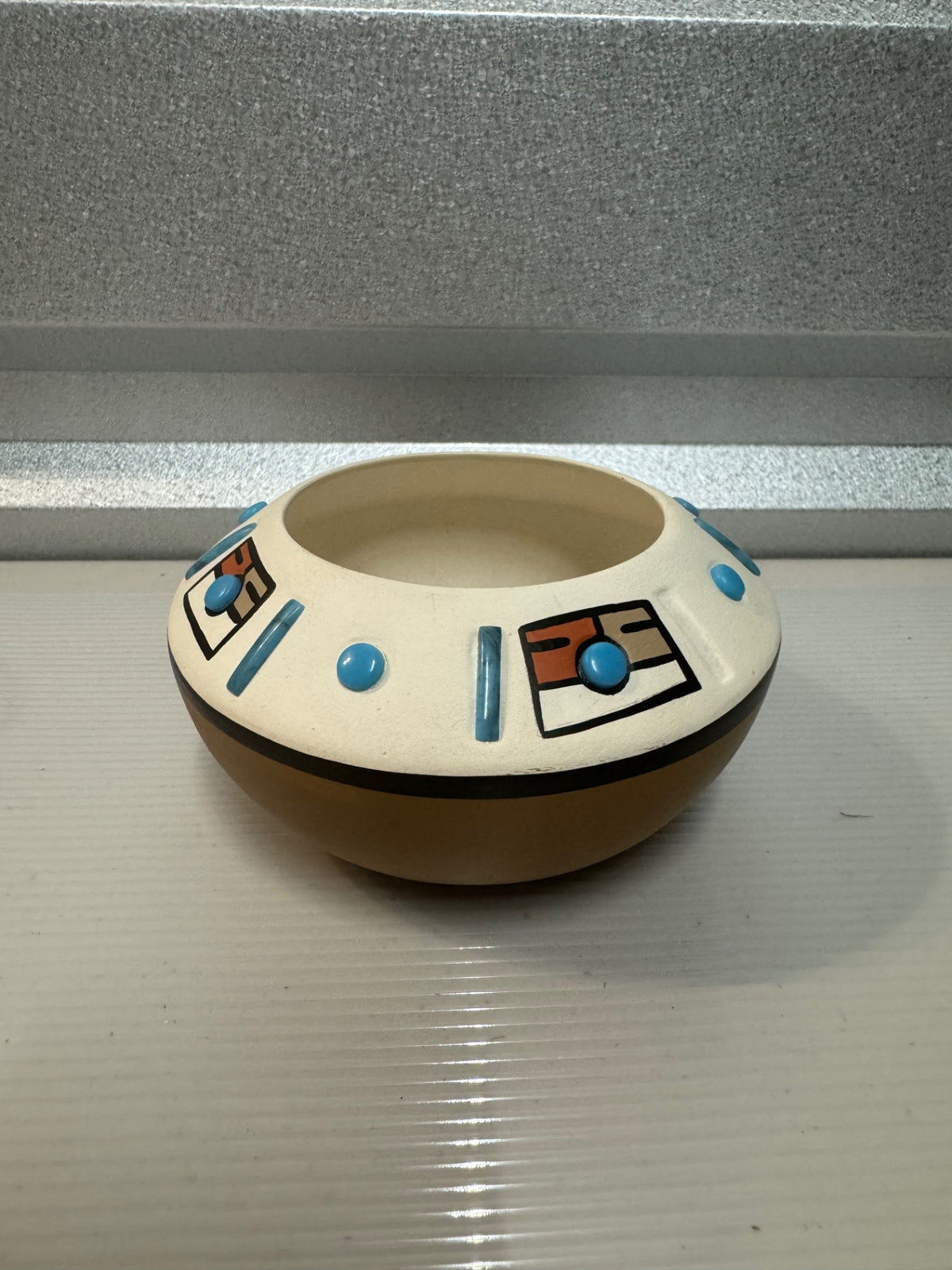 Native painted bowl