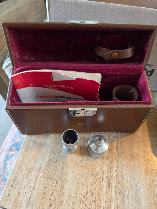 Camera case with lens
