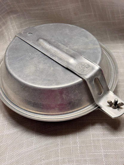 Vintage Boy Scouts of America Aluminum Mess Kit w/ Original Red Canvas Bag