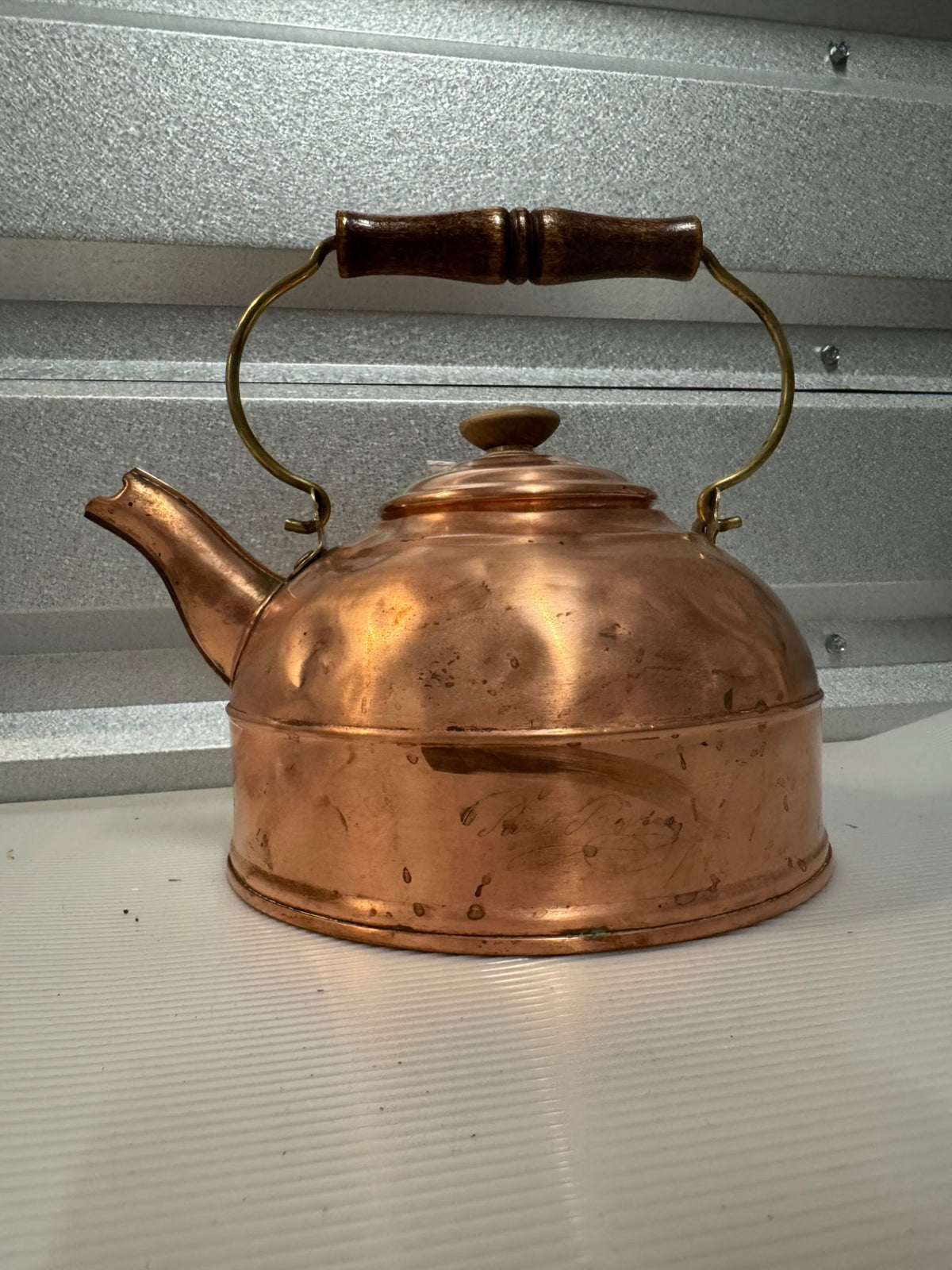 Rever ware all coper tea kettle 1982