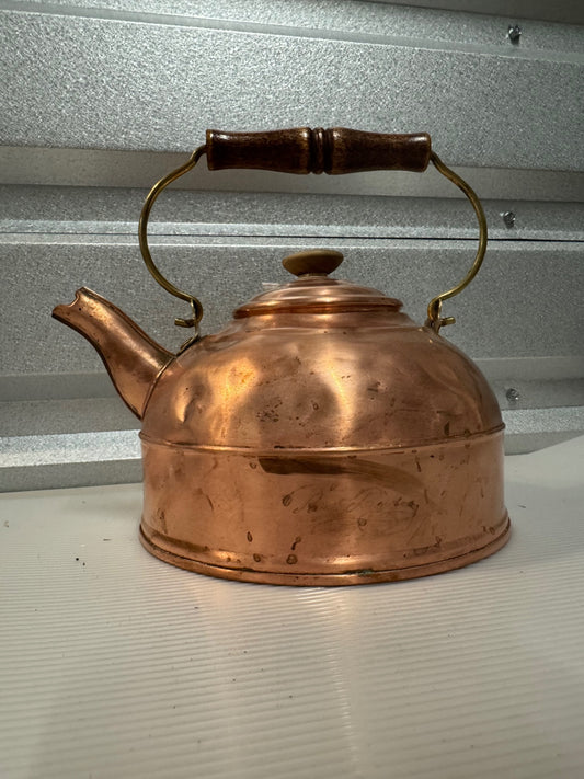 Rever ware all coper tea kettle 1982