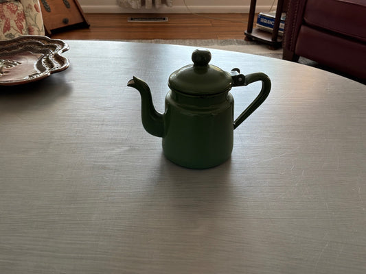 Small enamelware teapot