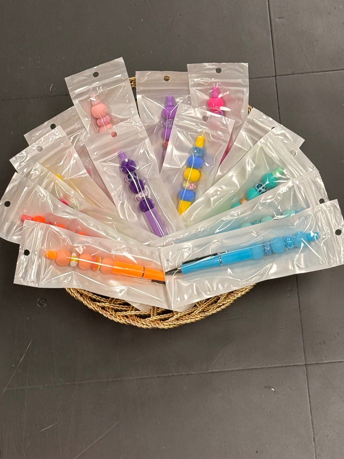 Handcrafted Colorful Beaded Pens w/ Extra Ink Refill | 14 Available