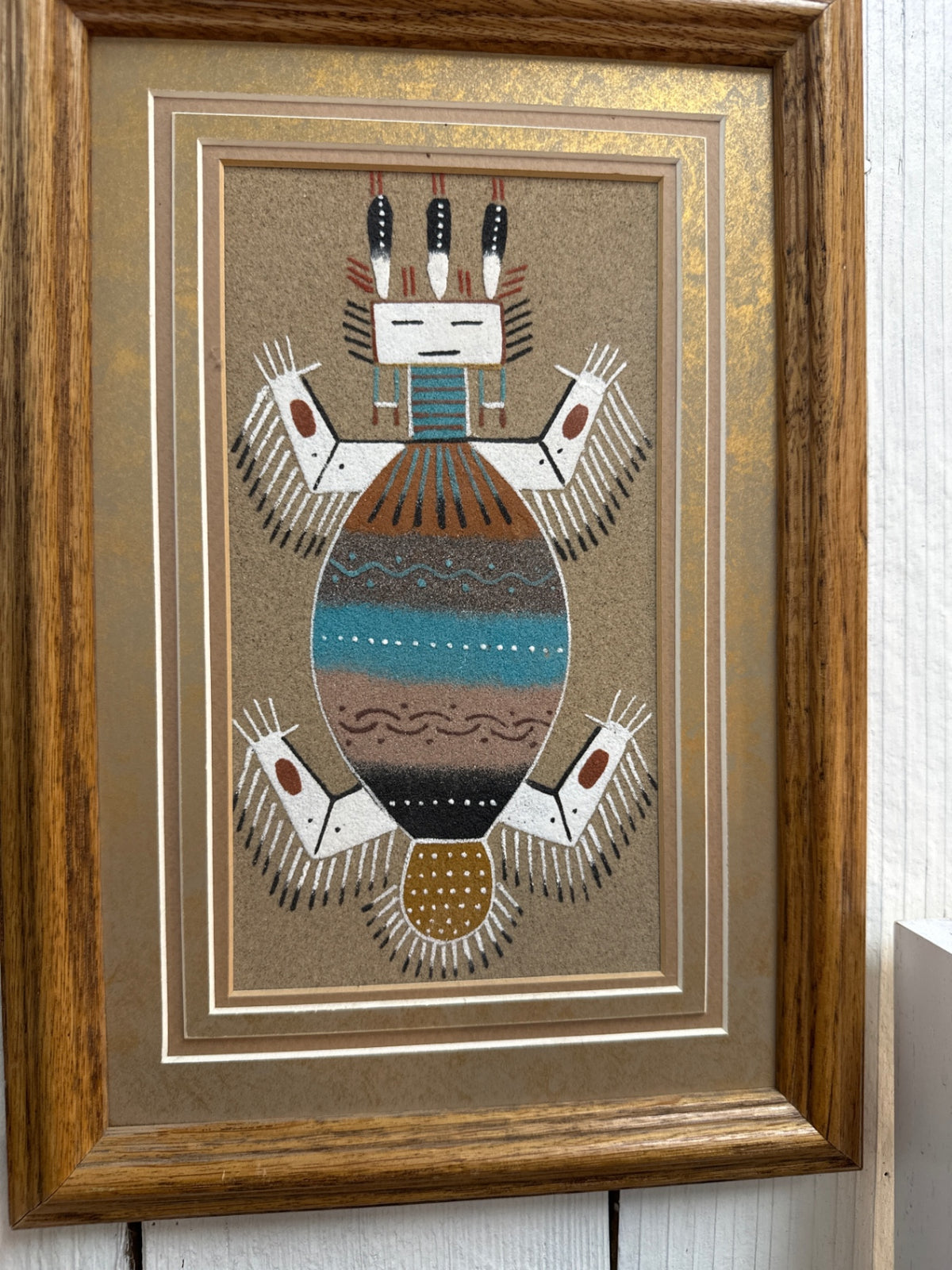 Navajo sand painting “water creature “