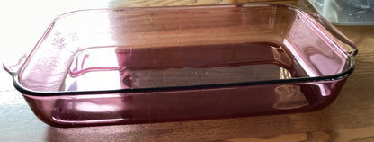 VTG PYREX CRANBERRY BAKING DISH