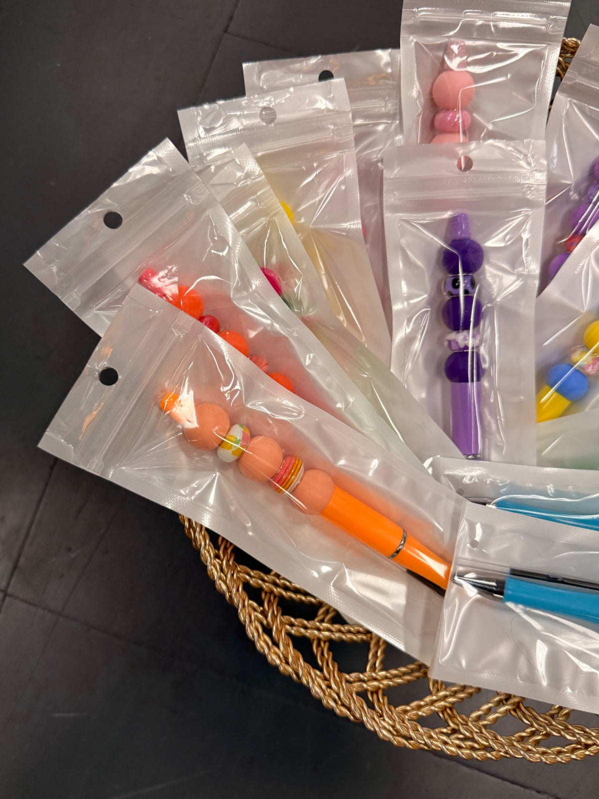 Handcrafted Colorful Beaded Pens w/ Extra Ink Refill | 14 Available