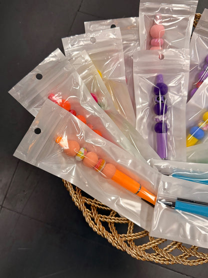 Handcrafted Colorful Beaded Pens w/ Extra Ink Refill | 14 Available