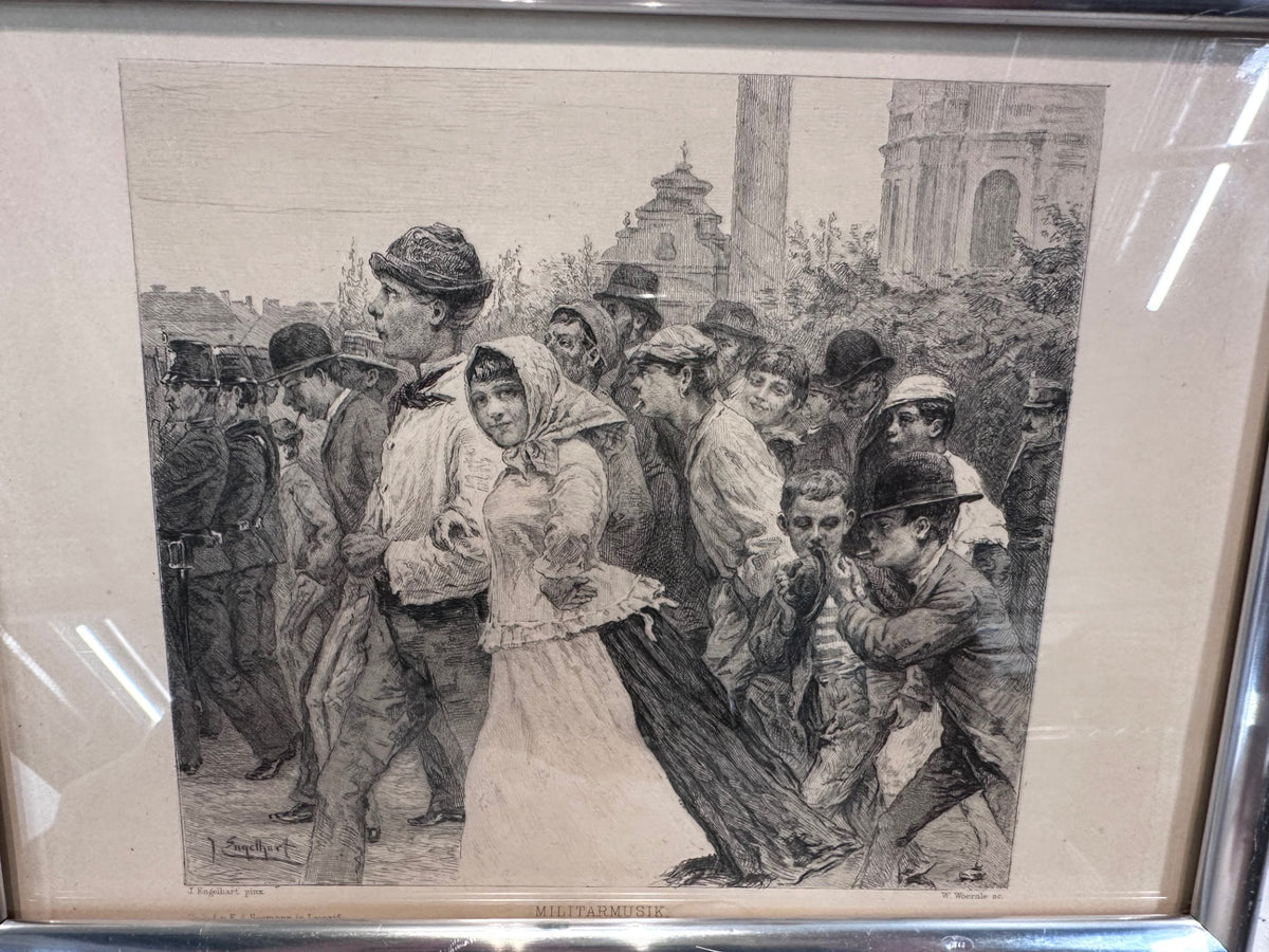 J. Engelhart 19th c engraving 