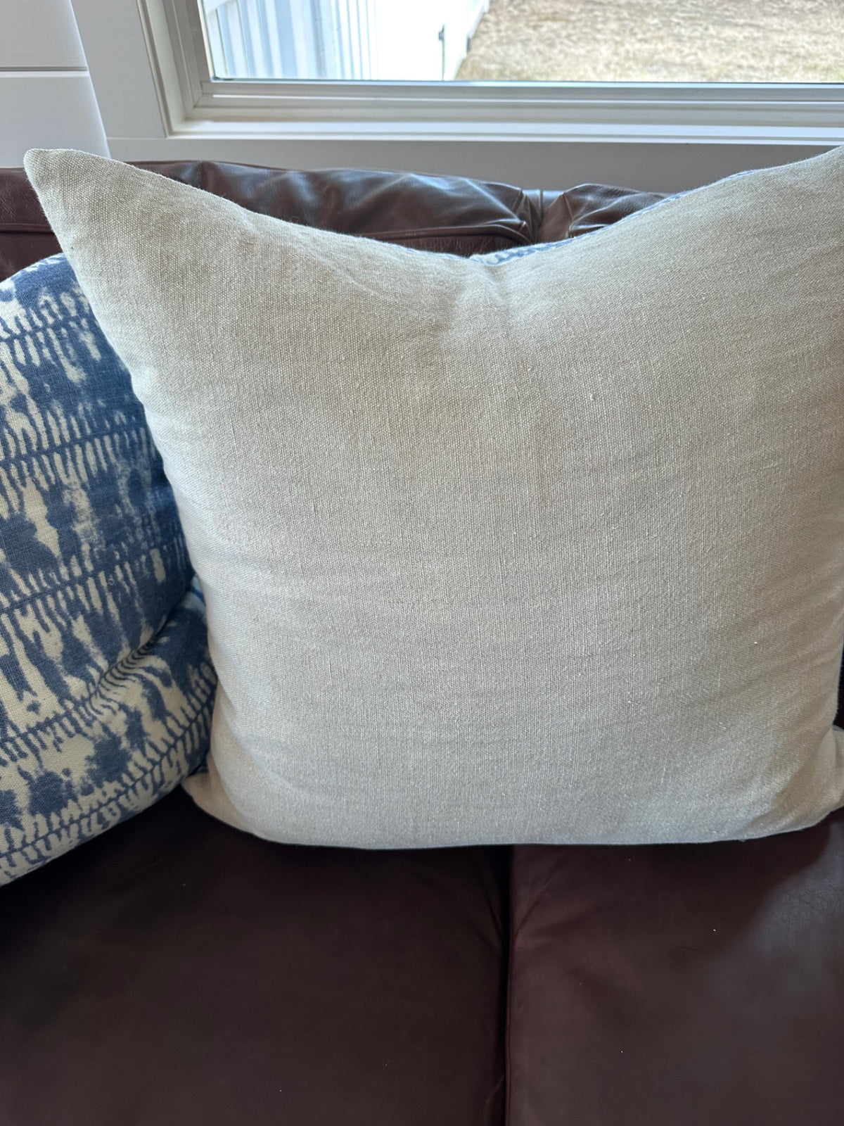 Restoration Hardware linen and down pillow
