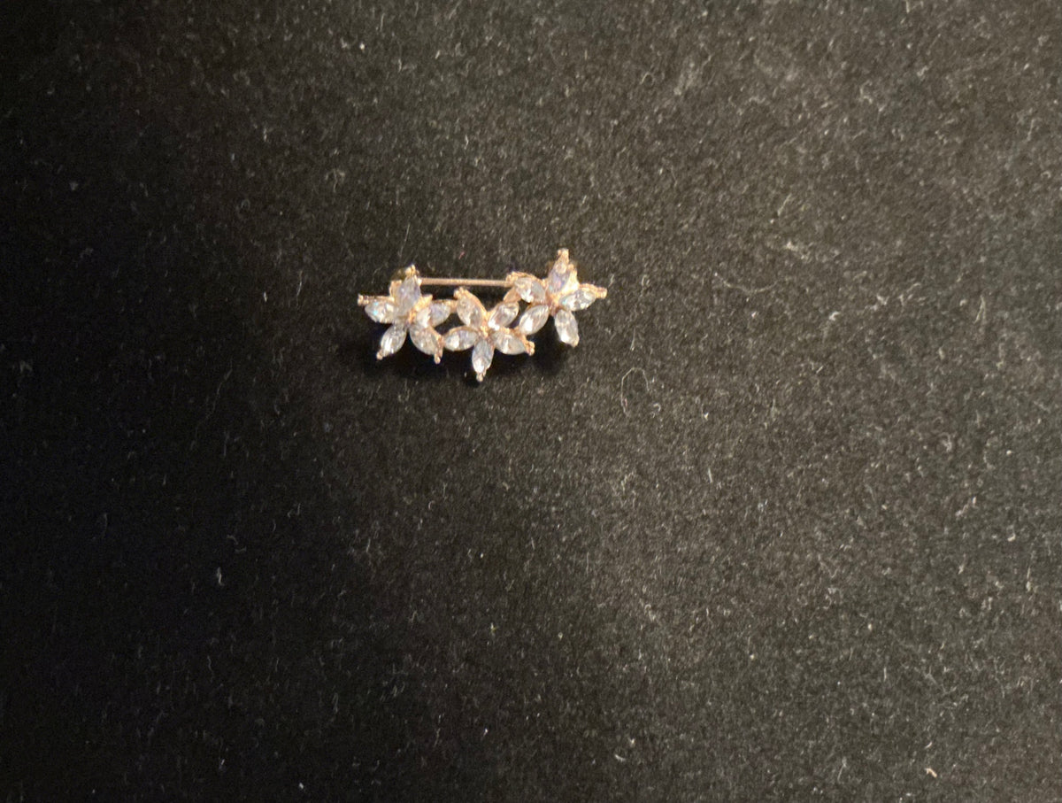 Tiny floral pin