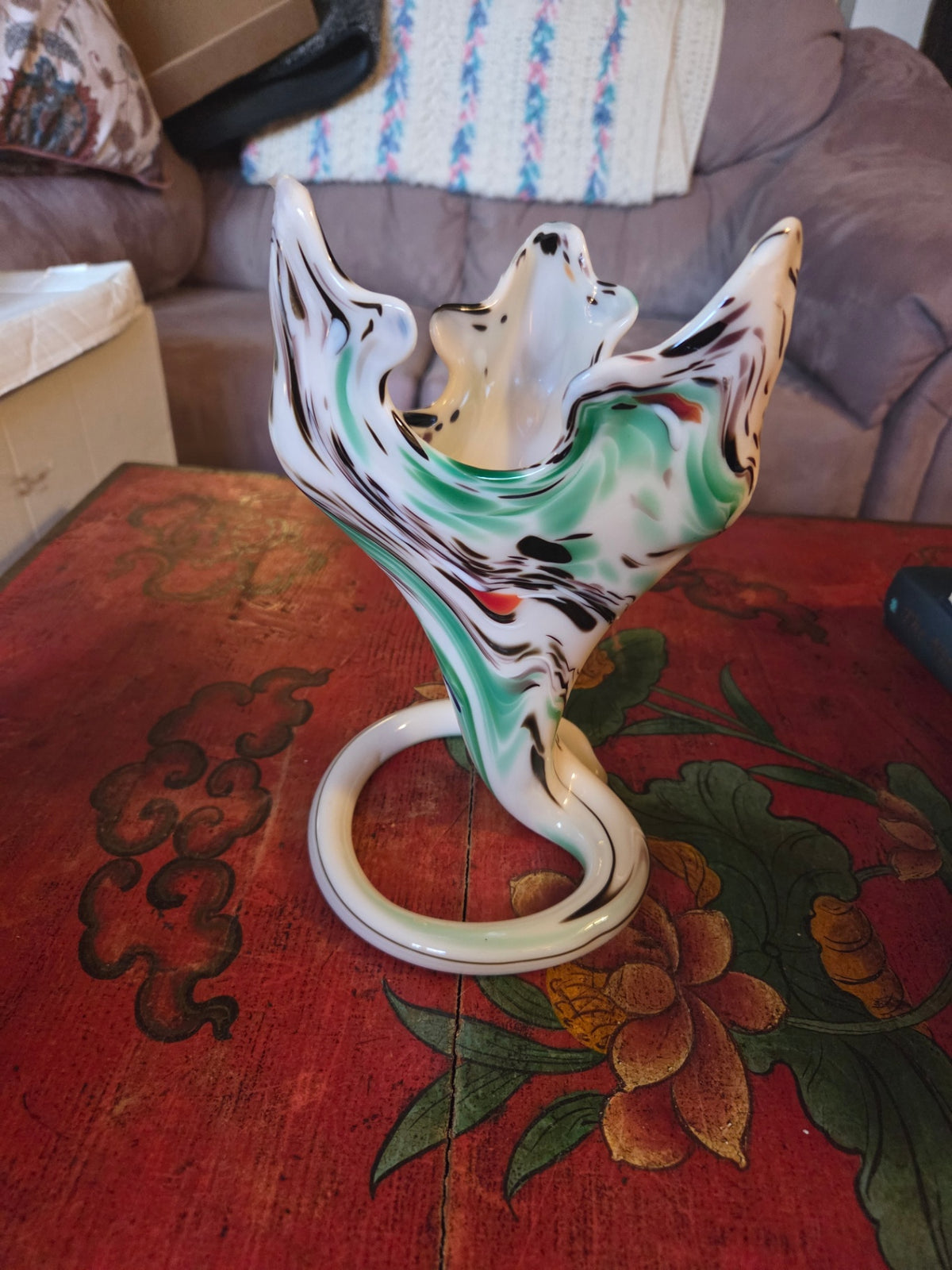 MCM hand blown vase