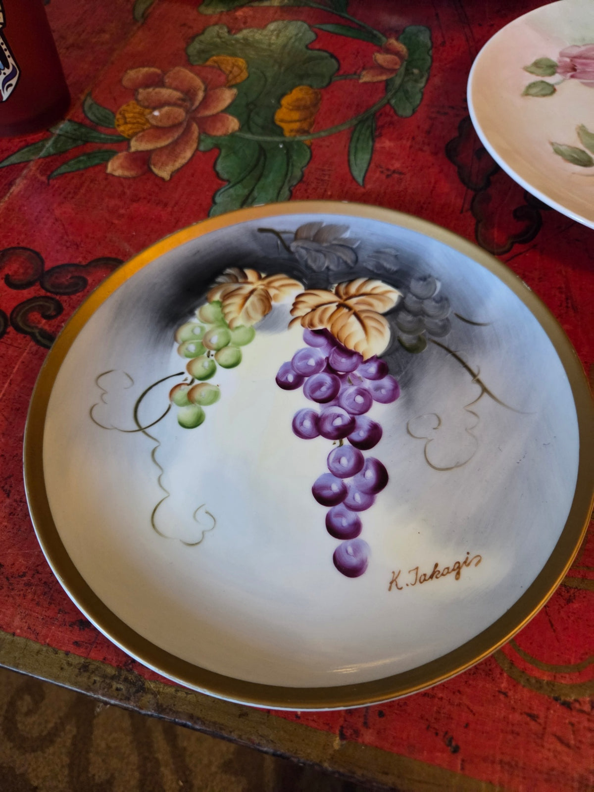 Norcrest Japan hand painted plate