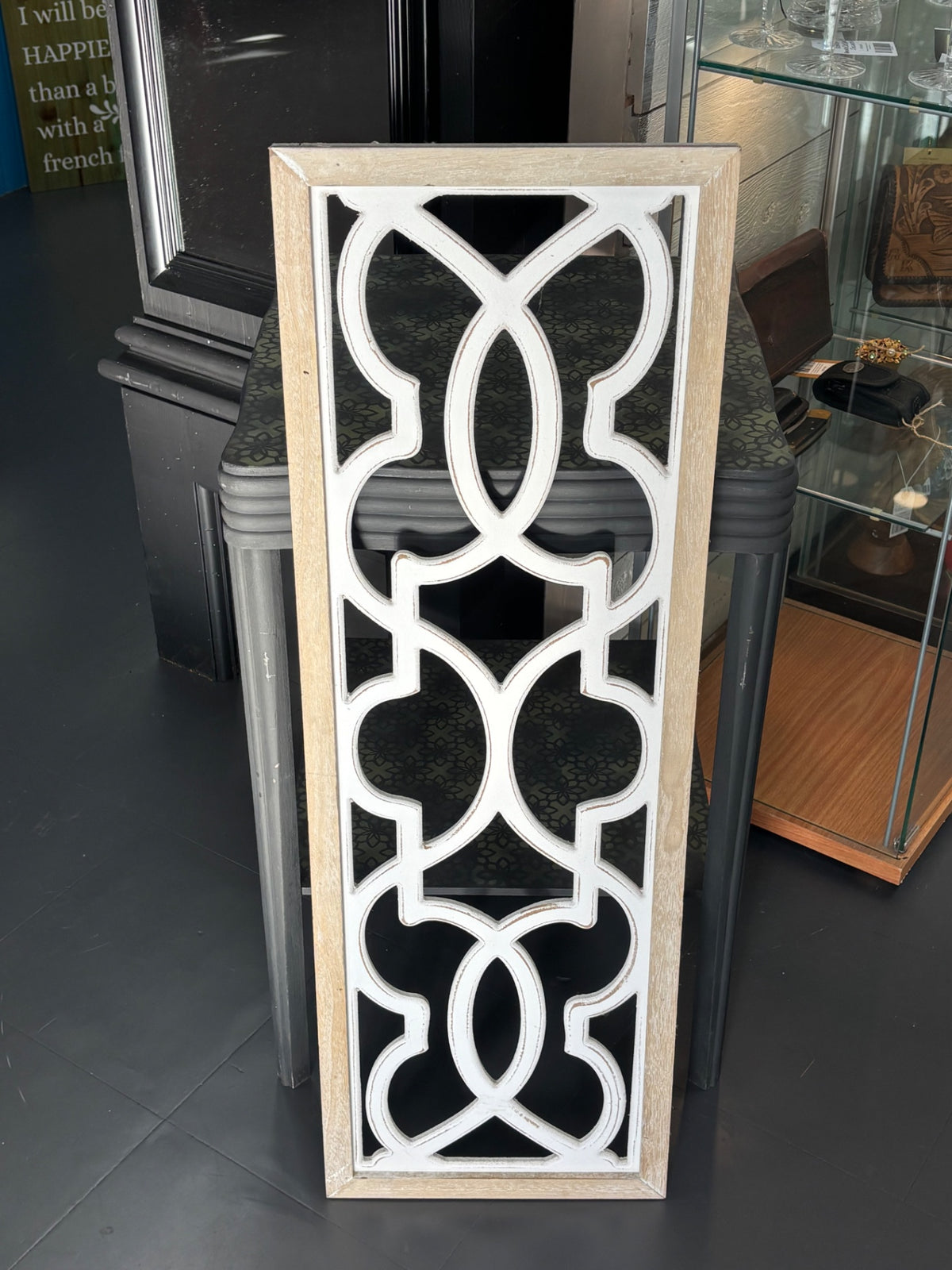 Carved wood wall art