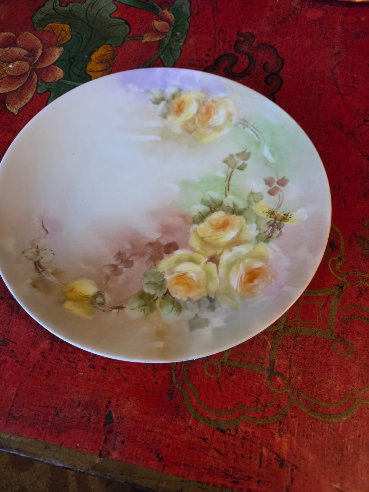 Serves Bacaria hand painted plate