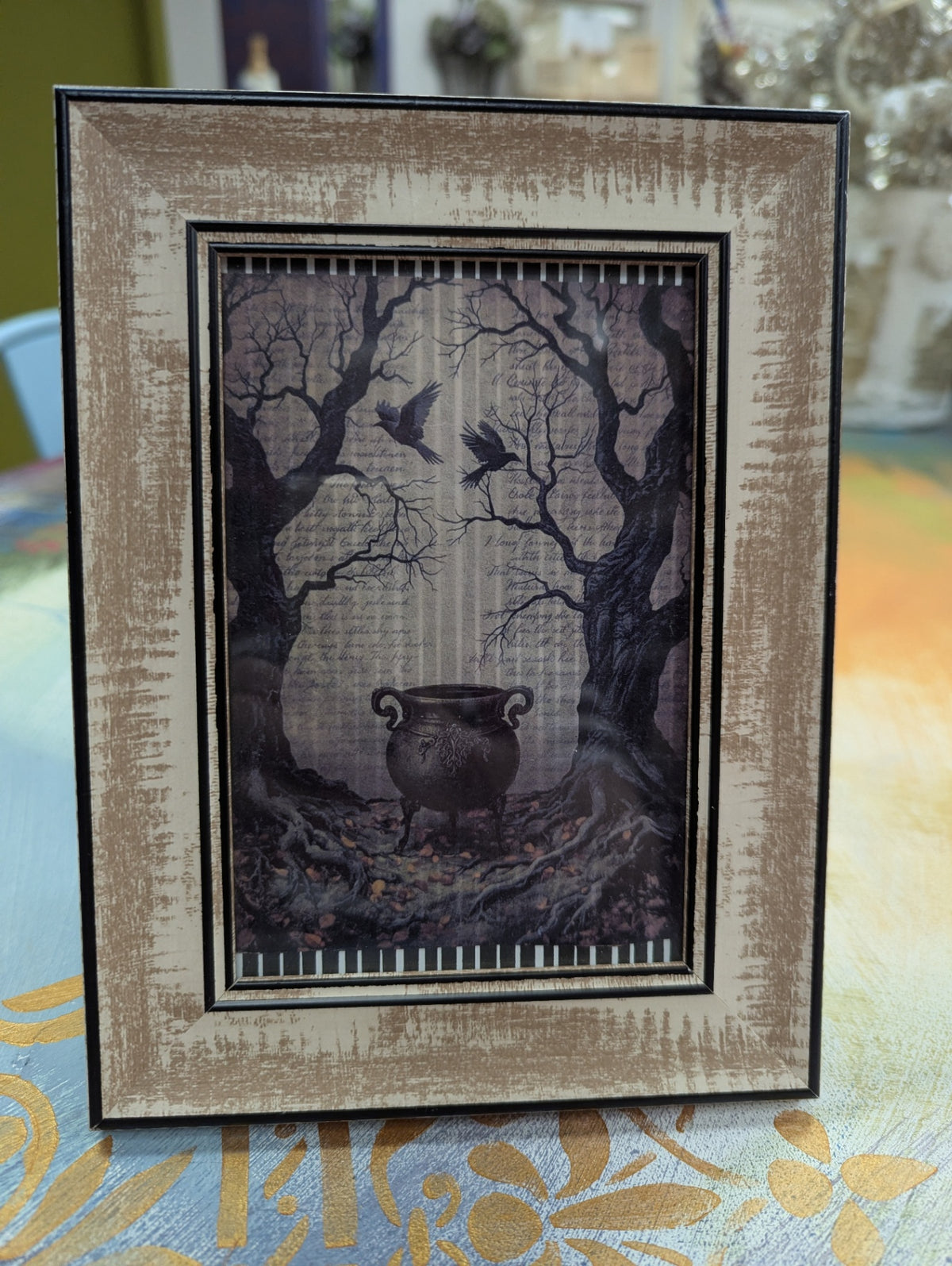 Cauldron and Woods Table Picture Frame
