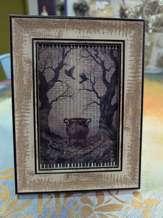 Cauldron and Woods Table Picture Frame