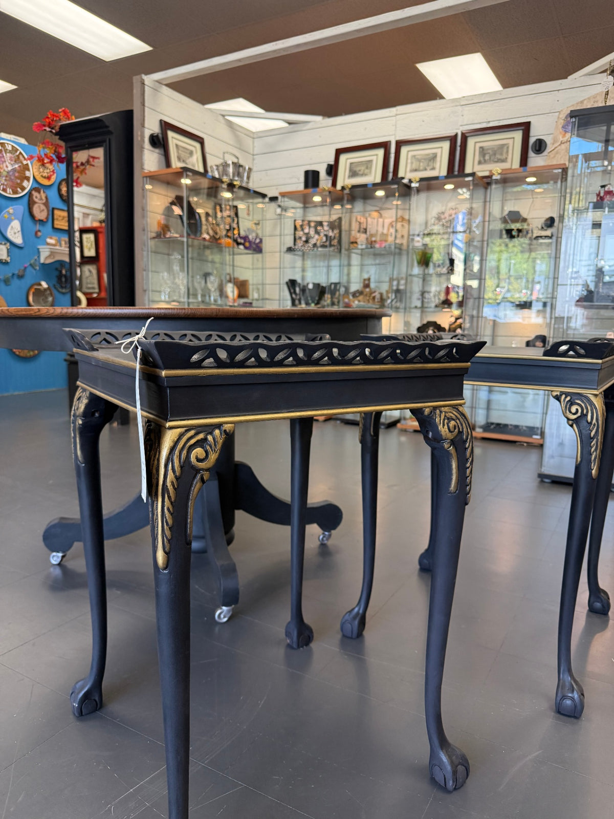 Mahogany Chippendale Ball & Clawfoot Tables
