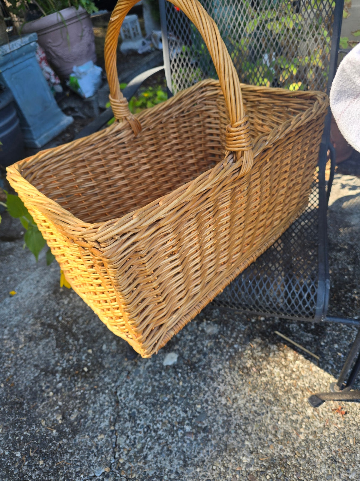 Large basket with handle