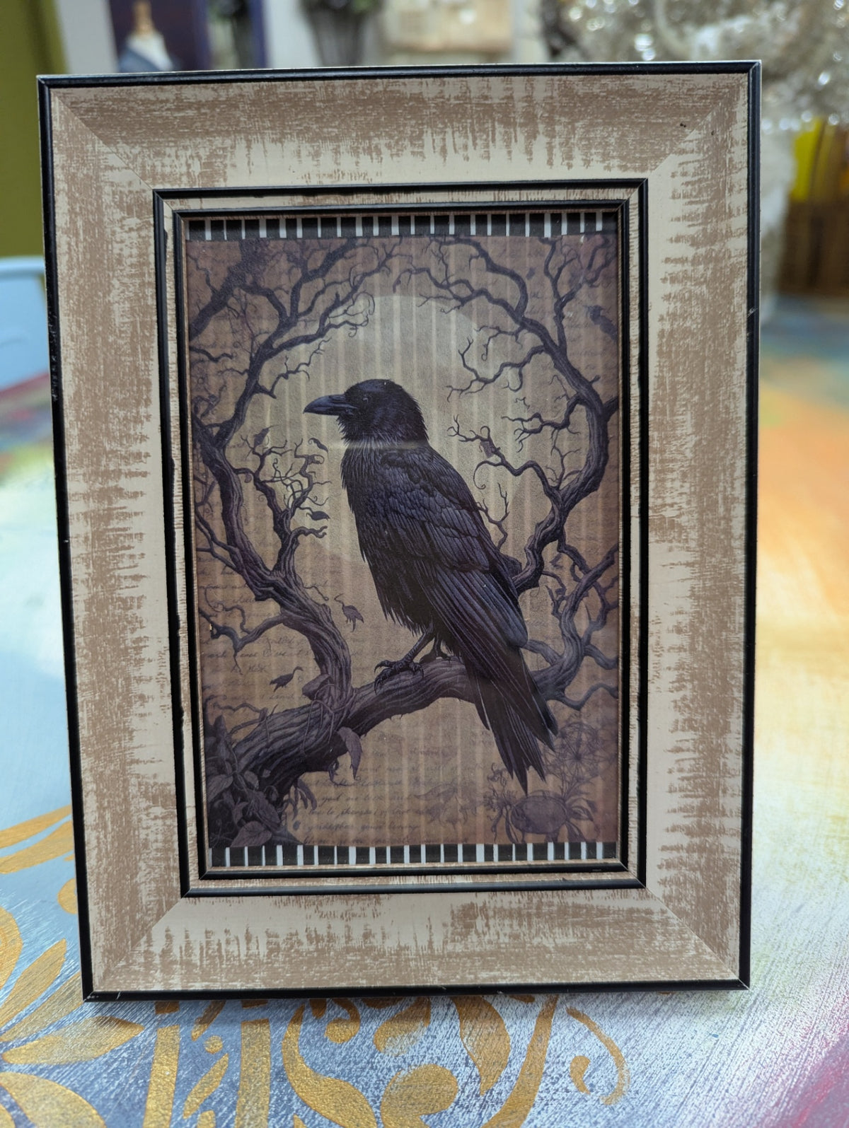 Raven on a Branch Table Frame