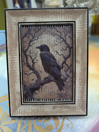 Raven on a Branch Table Frame